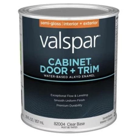 Valspar 1 qt. Enamel Cabinet & Door & Trim Paint, Clear 028.0082004.005